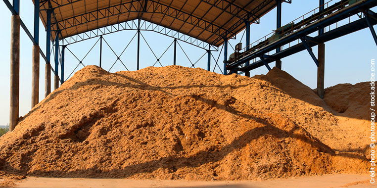 Stockage de bagasse